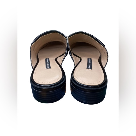 French Connection | Size 7 black shiny mules - Picture 3 of 5